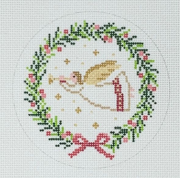 Angel with Horn Wreath X-30