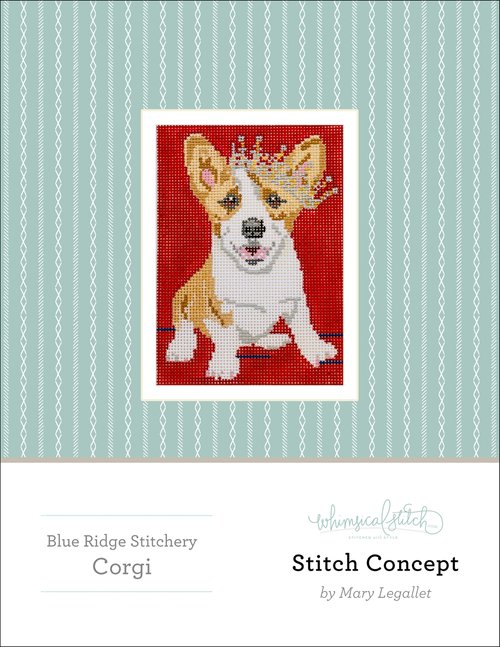 London Stitch Concept - Corgi Queen