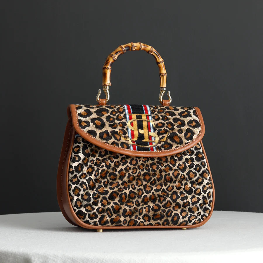Leopard purse base and flap JS-223A -1 and -2 (2 canvases)