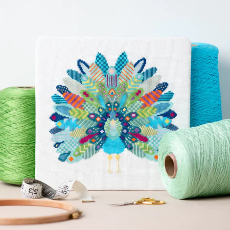 Peacock Cross Stitch Kit