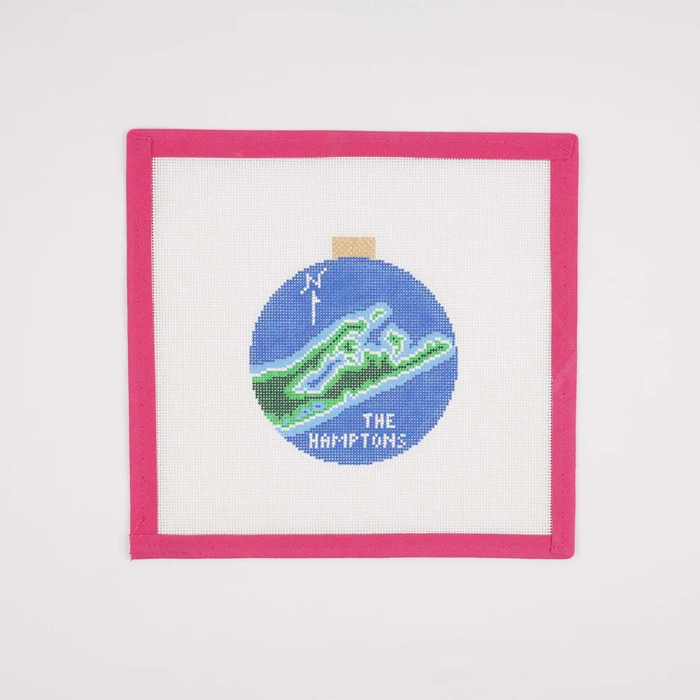 Montauk and the Hamptons - Map Ornament AOK89