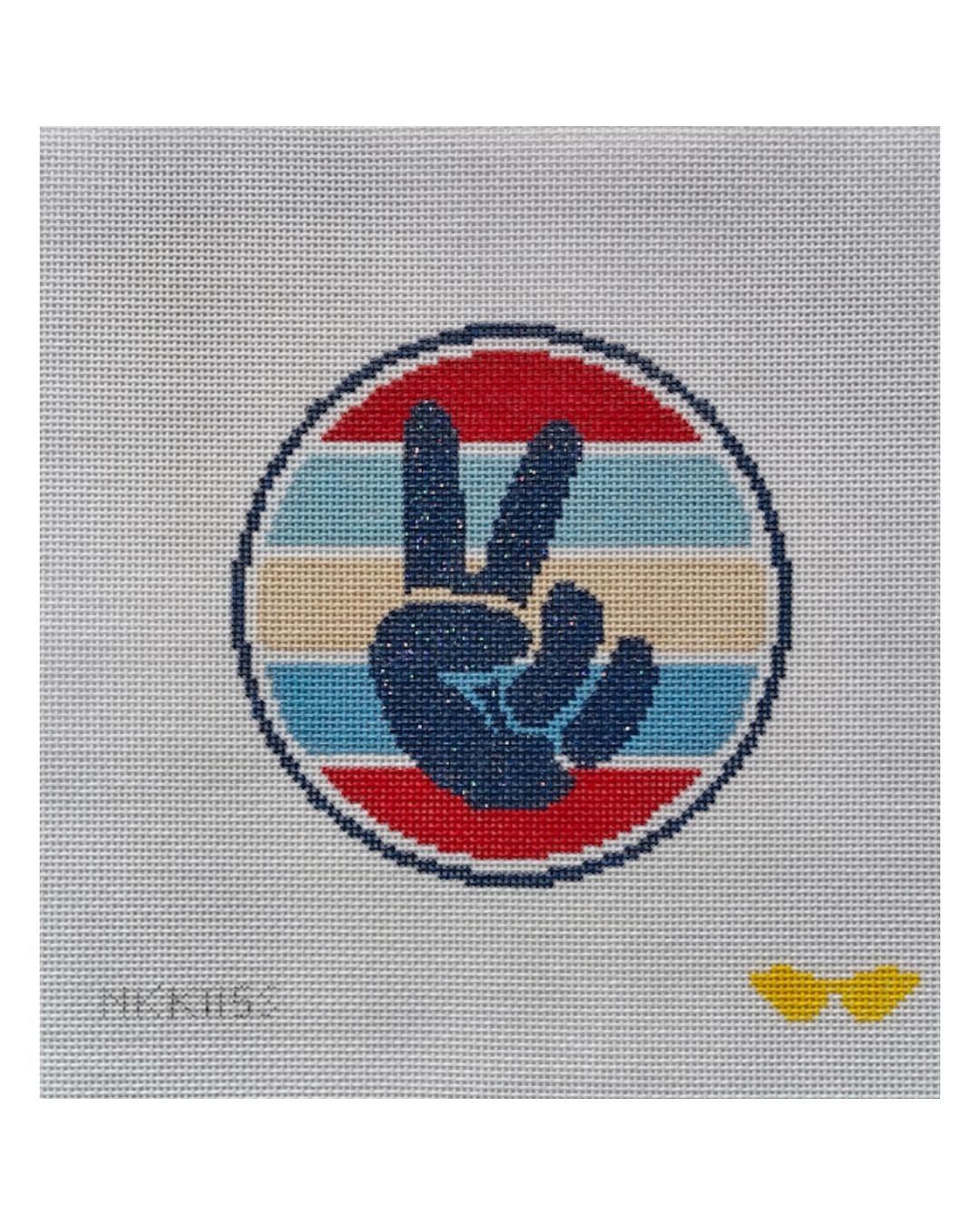 Patriotic Peace Out Round NKK115S