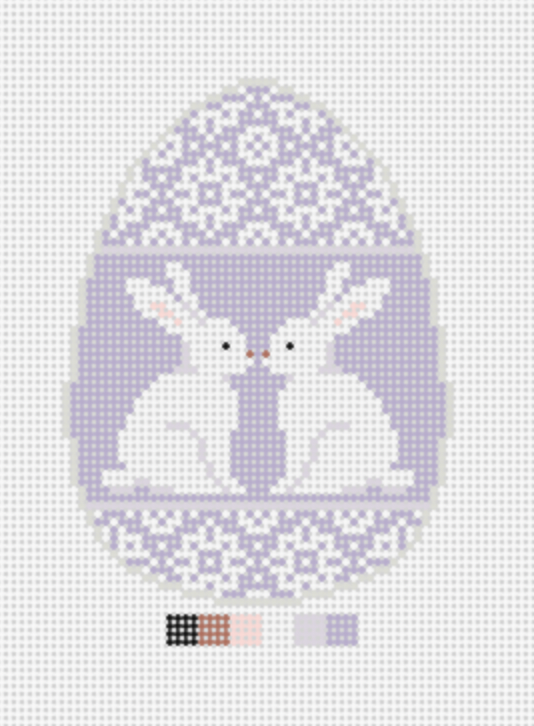 Bunnies in Lavender Easter Egg Exclusively ours PRE ORDER