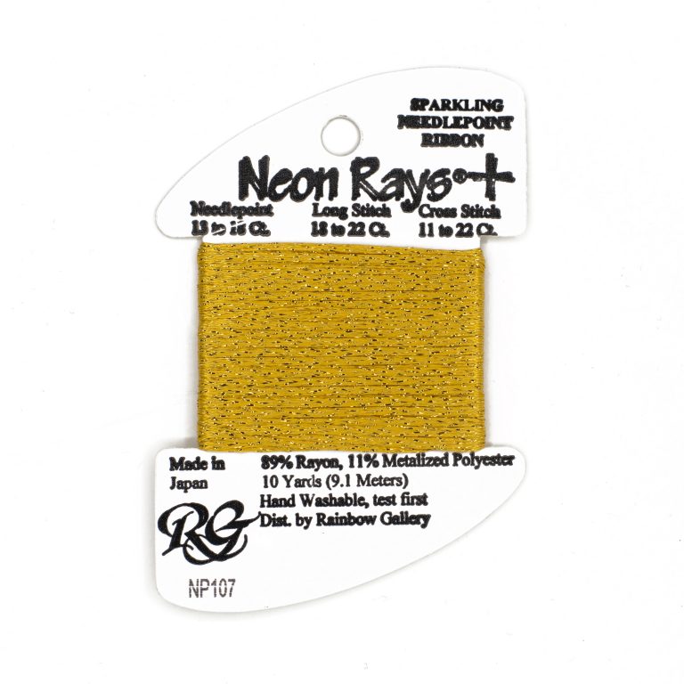Neon Rays+ Flat Ribbon with a metallic filament NP150-NP304