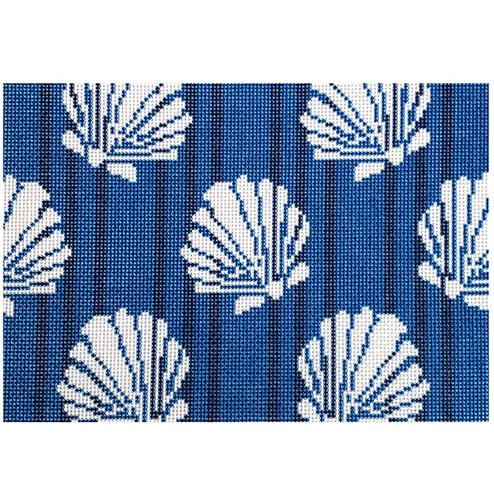 Shells/Stripes Clutch/Navy NTG-TS098