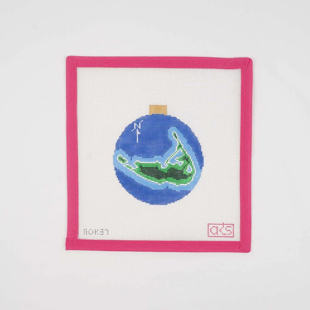 Nantucket - Map Ornament AOK37