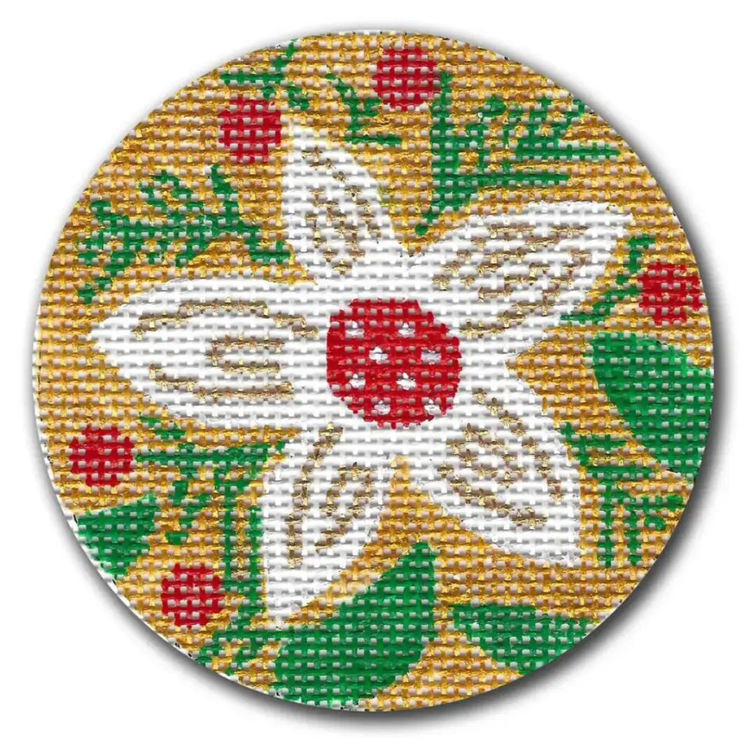 White Flower on Gold DK-EX 54
