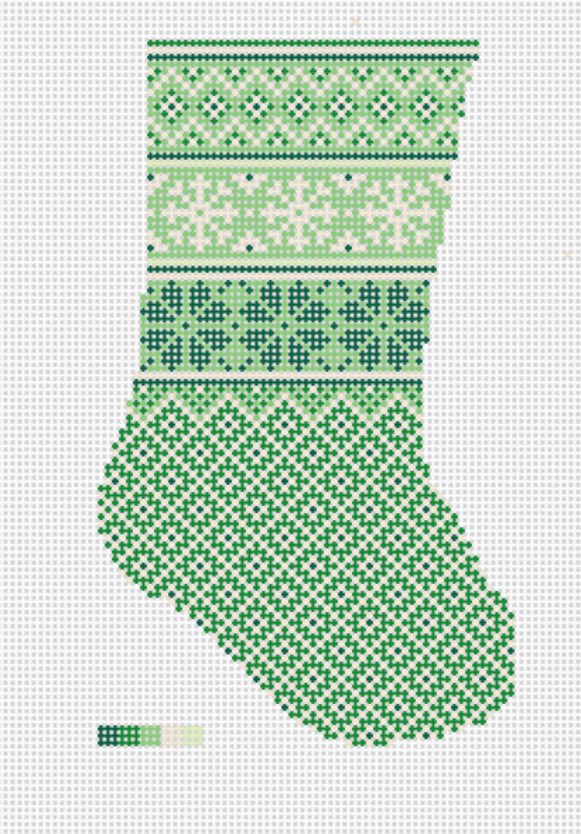 Nordic Collection Greens Mini Sock