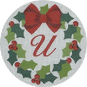 Wreath with Initial Personalized CHRW