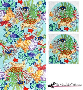 Underwater Coral Reef Sea Life satchel - med. PS-175m