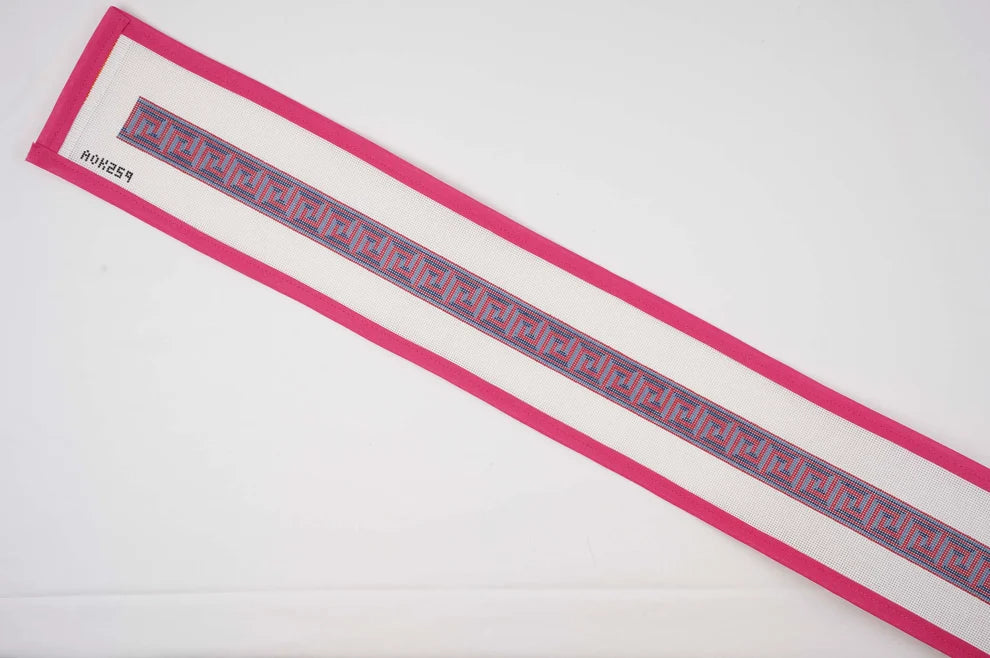 Two-Toned Greek Key Belt RED/BLUE AOK259