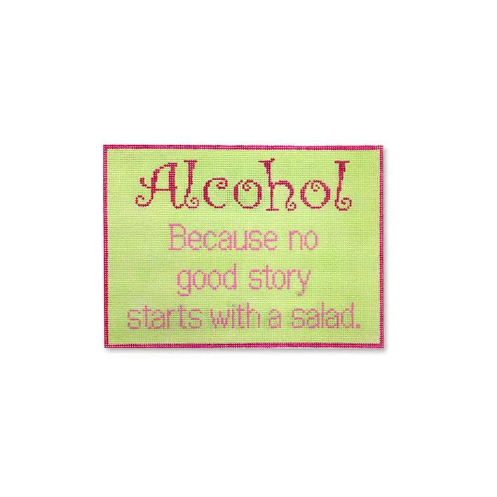 Alcohol, no good story starts with a salad SS 31