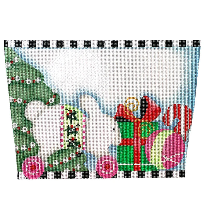 Bunny/Toys Stocking Cuff - ATst826