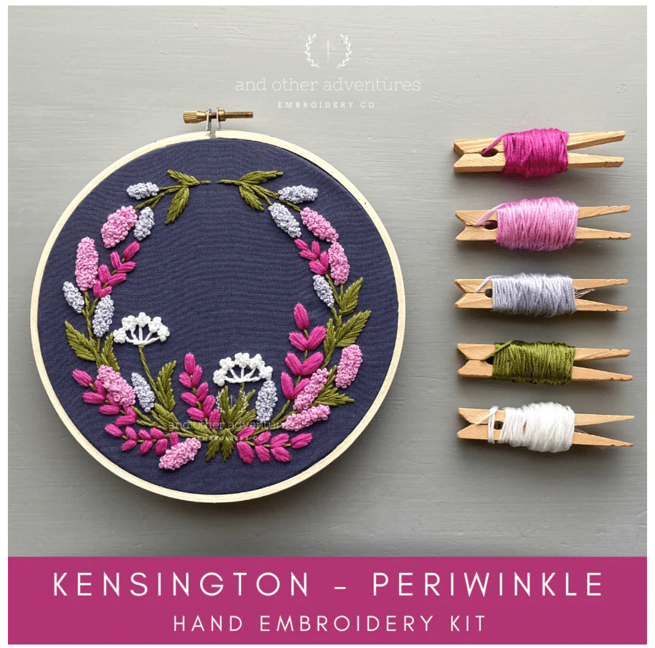 Kensington - Periwinkle Embroidery Kit
