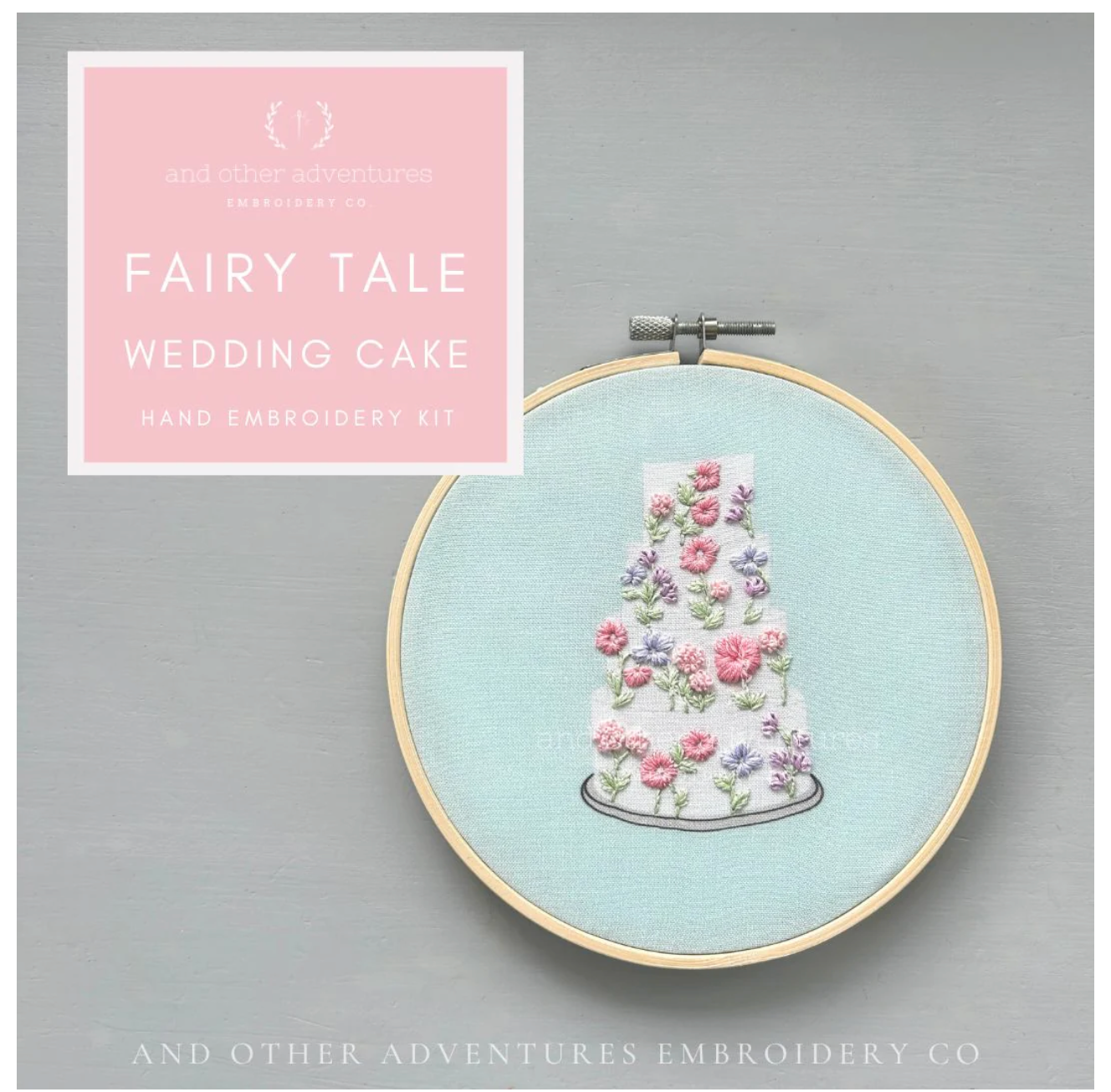 Fairy Tale Wedding Cake Embroidery Kit