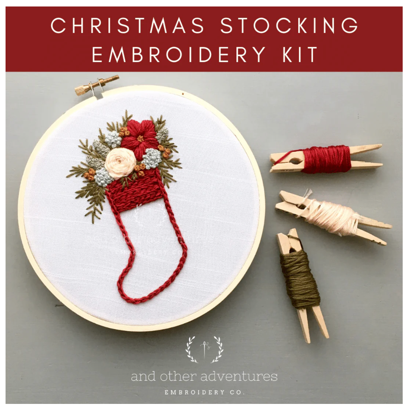 Christmas Stocking Embroidery Kit
