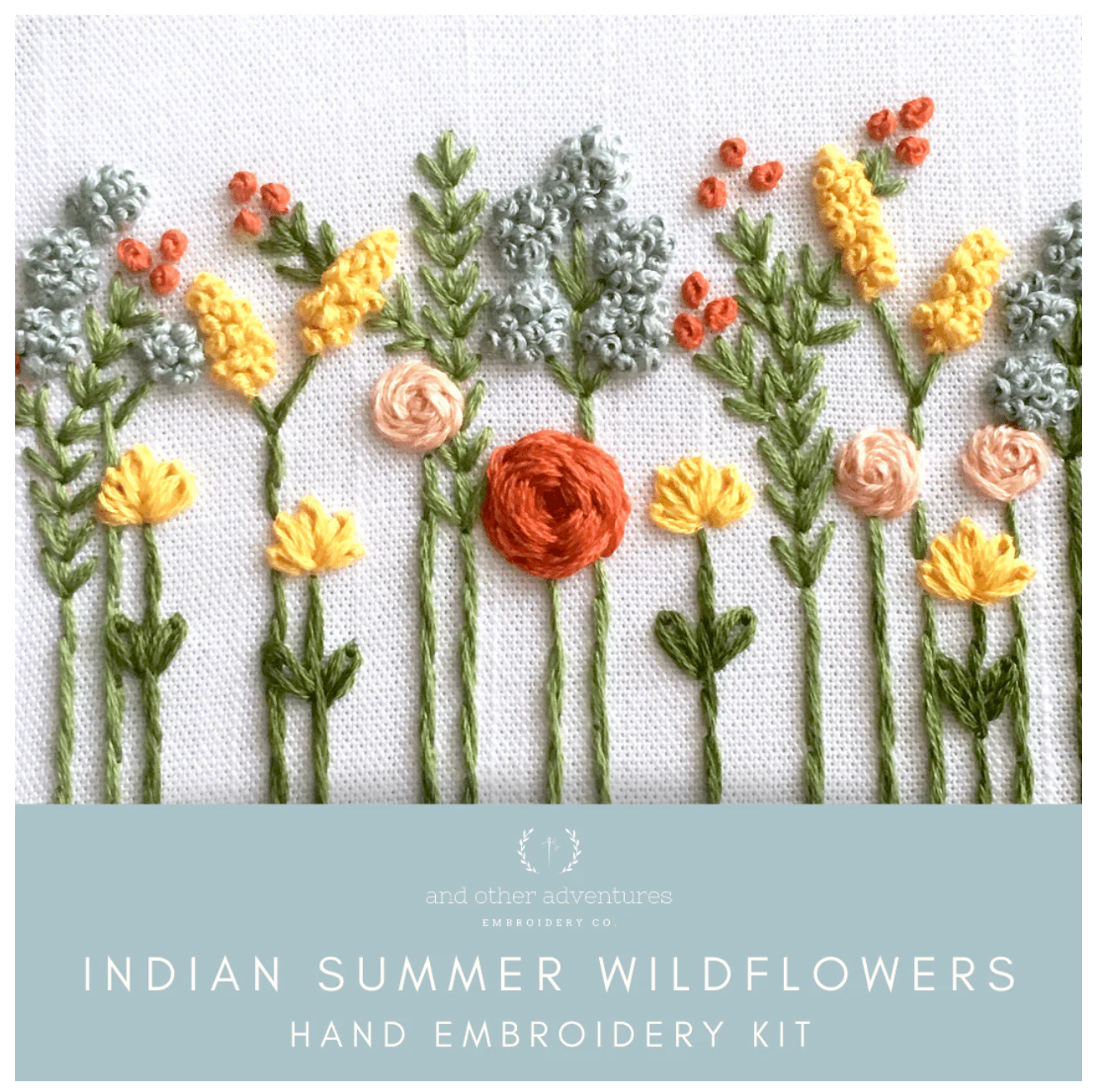 Indian Summer Wildflowers Embroidery Kit