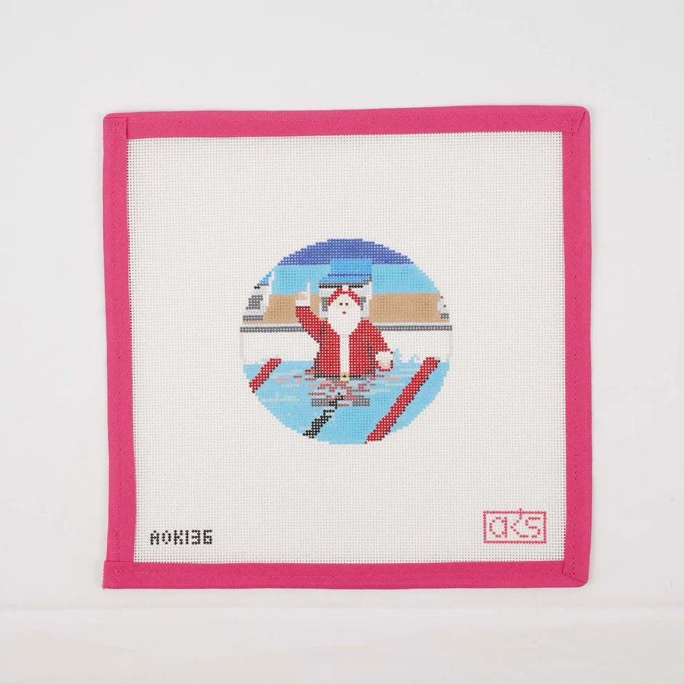 Santa Swimming AOK136