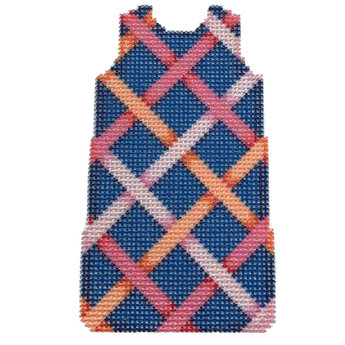 Woven Pink Ribbon Shift Dress MS91P