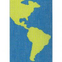 World Map Passport Cover Canvas