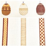 Tess' 3 Egg Omelette - red, gold, ivory WG12650