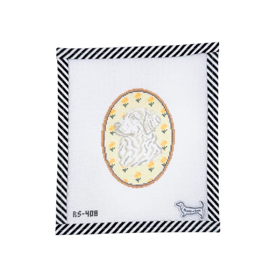 The Golden Retriever Flower Cameo RS-408