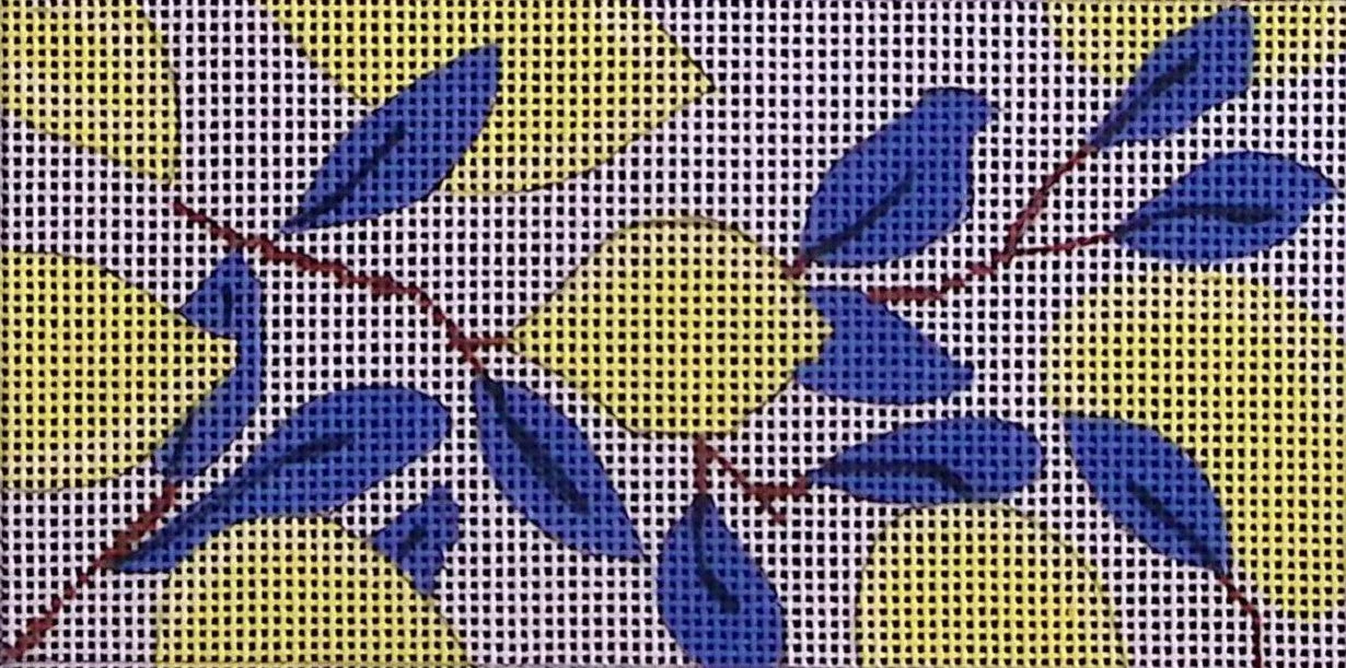 Lemons with blue leaves I - 020