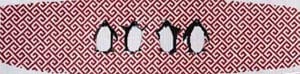 Penguins w/fretwork cummerbund W-50a