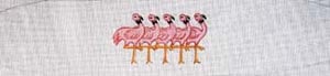 Flamingos cummerbund W-73