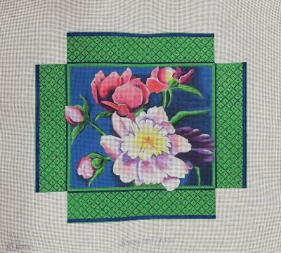 Purple Peonies Pillow Wg12992