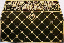 3 pc Christmas Partridge Purse - 18 ct WG11625