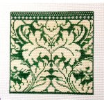 Royal Damask Green Eyeglass Case - 13ct Wg12108