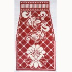 Karen's Damask Purse, 4 pc, Red WG12695