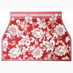 Karen's Damask Purse, 4 pc, Red WG12695