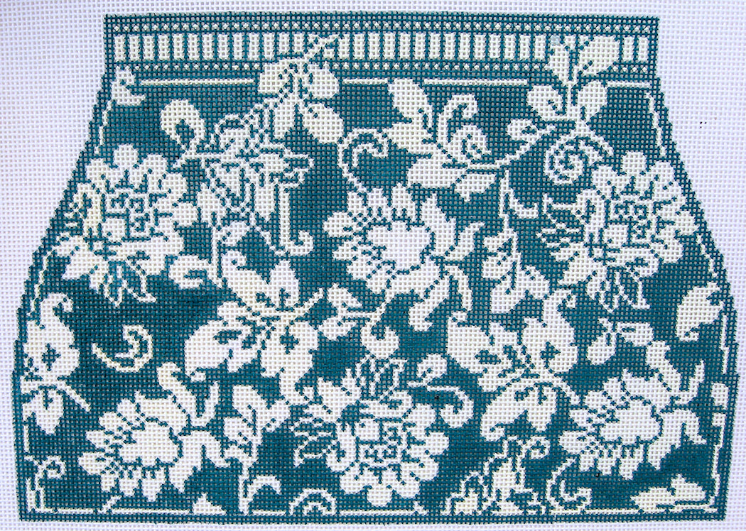 Karen's 4 piece Teal Damask Purse WG12155