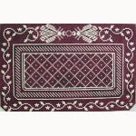 Napoleon's Bees Purse, 3pc, plum & cream WG12163