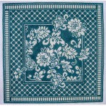 Karen's Damask Pillow - 13 ct - Teal Wg12686