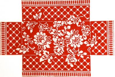 W-Karen's Red Damask Brick Wg12690