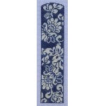 Navy Damask Bookmark WG12892