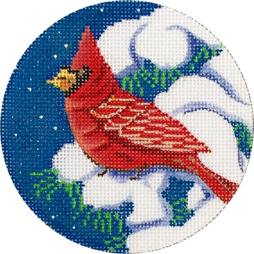 Cardinal in Tree Ornament X299