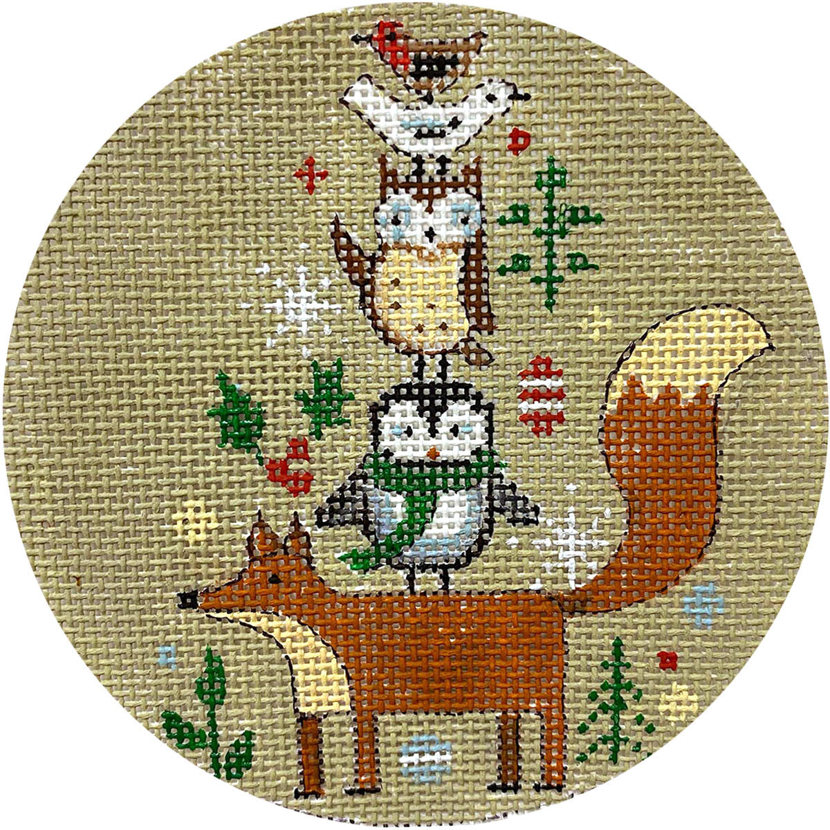 Fox & Stacked Animals X490