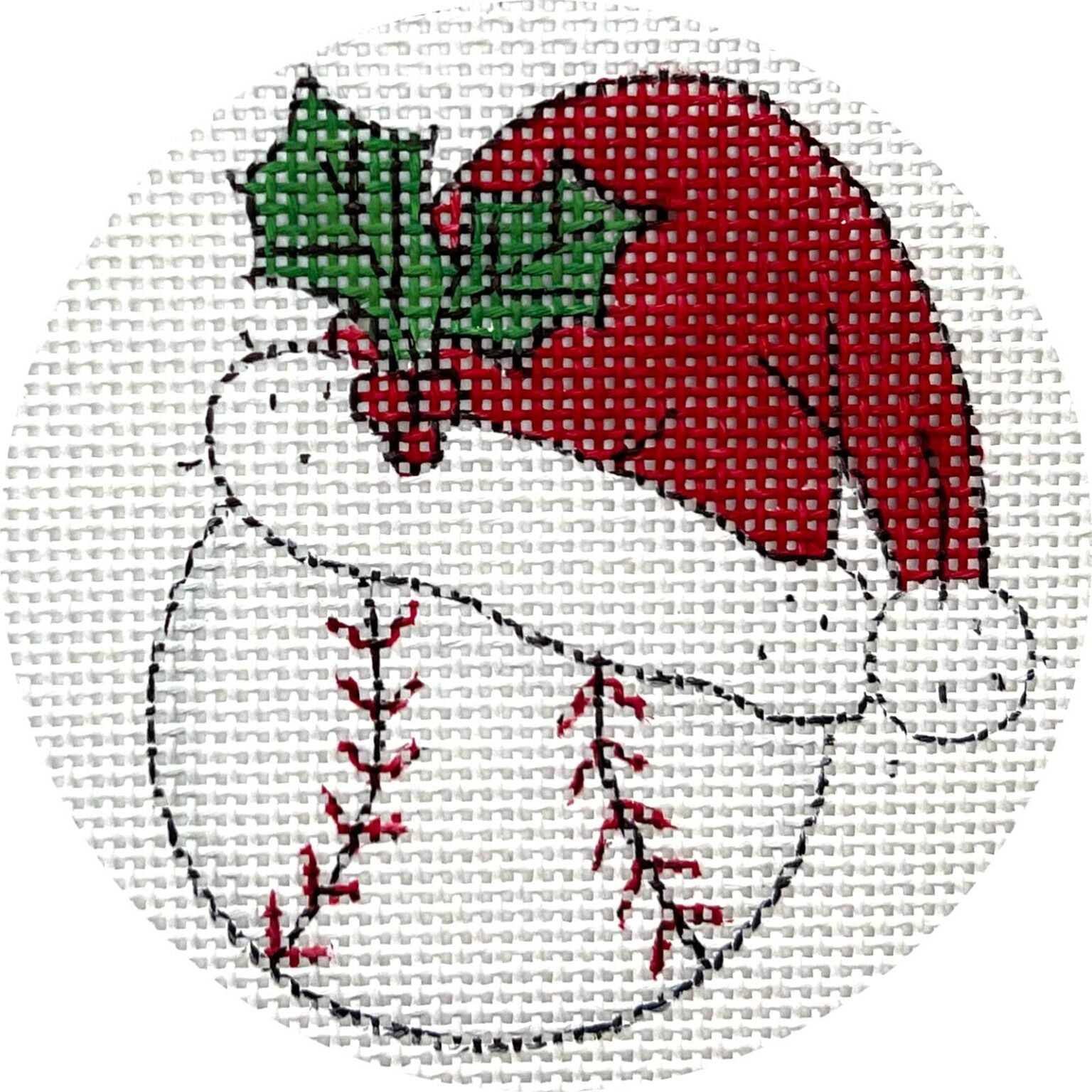 Baseball w/ Santa Hat X539