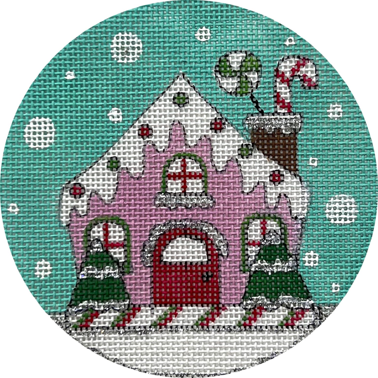Candy Cane Chimney House X571