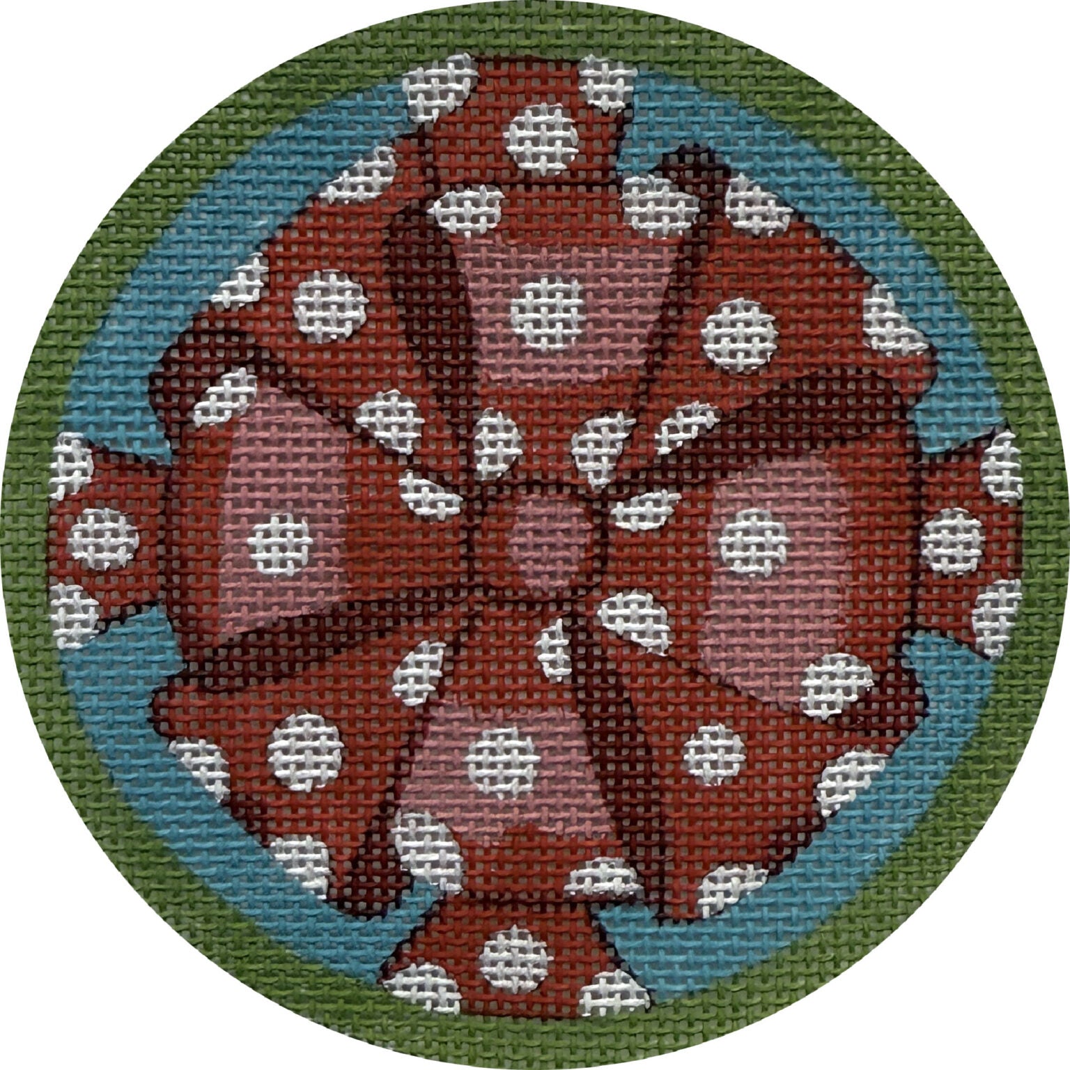 Xmas Polka Dot Bow X687