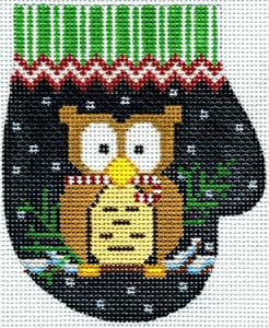 Christmas Owl Mitten XO-147B Tmc Trunk Show