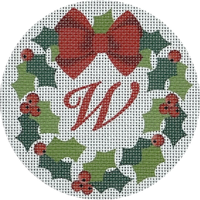 Wreath with Initial Personalized CHRW