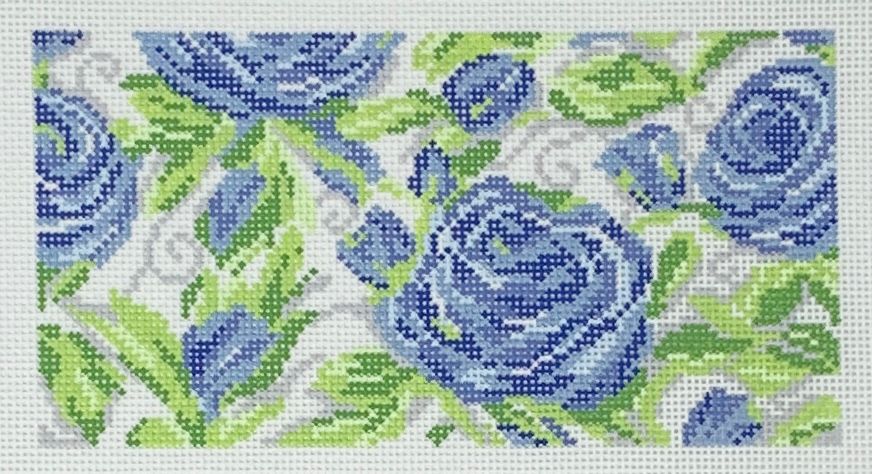 Lilly-Inspired Roses - Blue, 6 x 3 IC-12