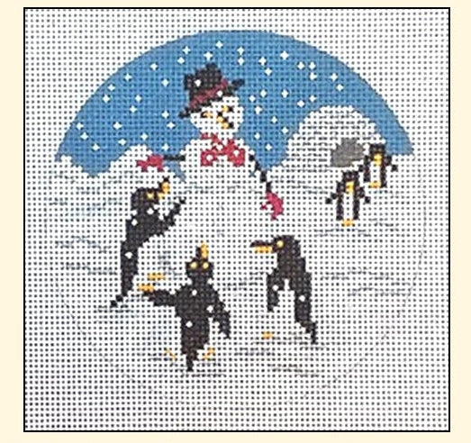 Penguin Snowman Party Ornament NC 1801