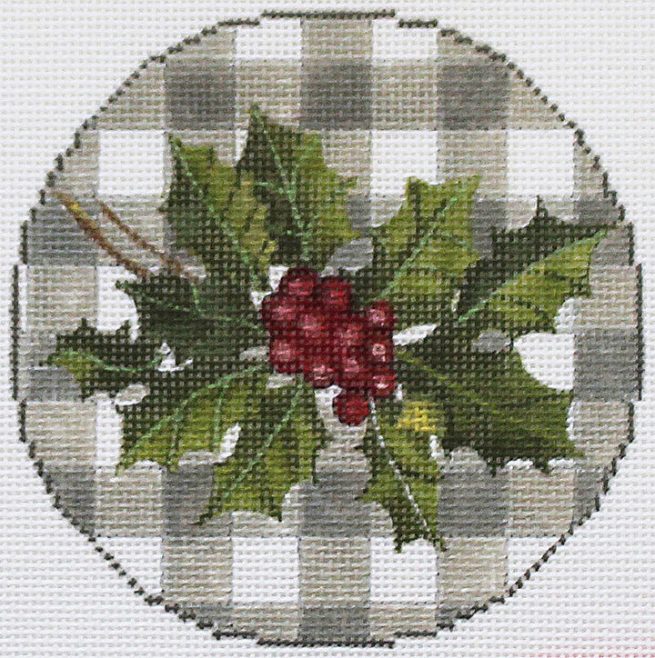 Gingham ornament -Ivy PLD-DS1148