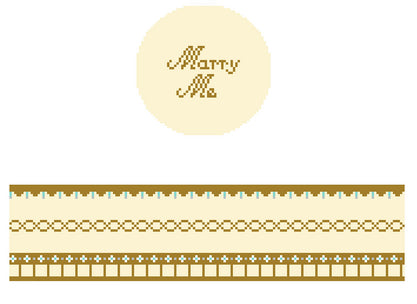 Marry Me Gold Hinged Box FS R-37